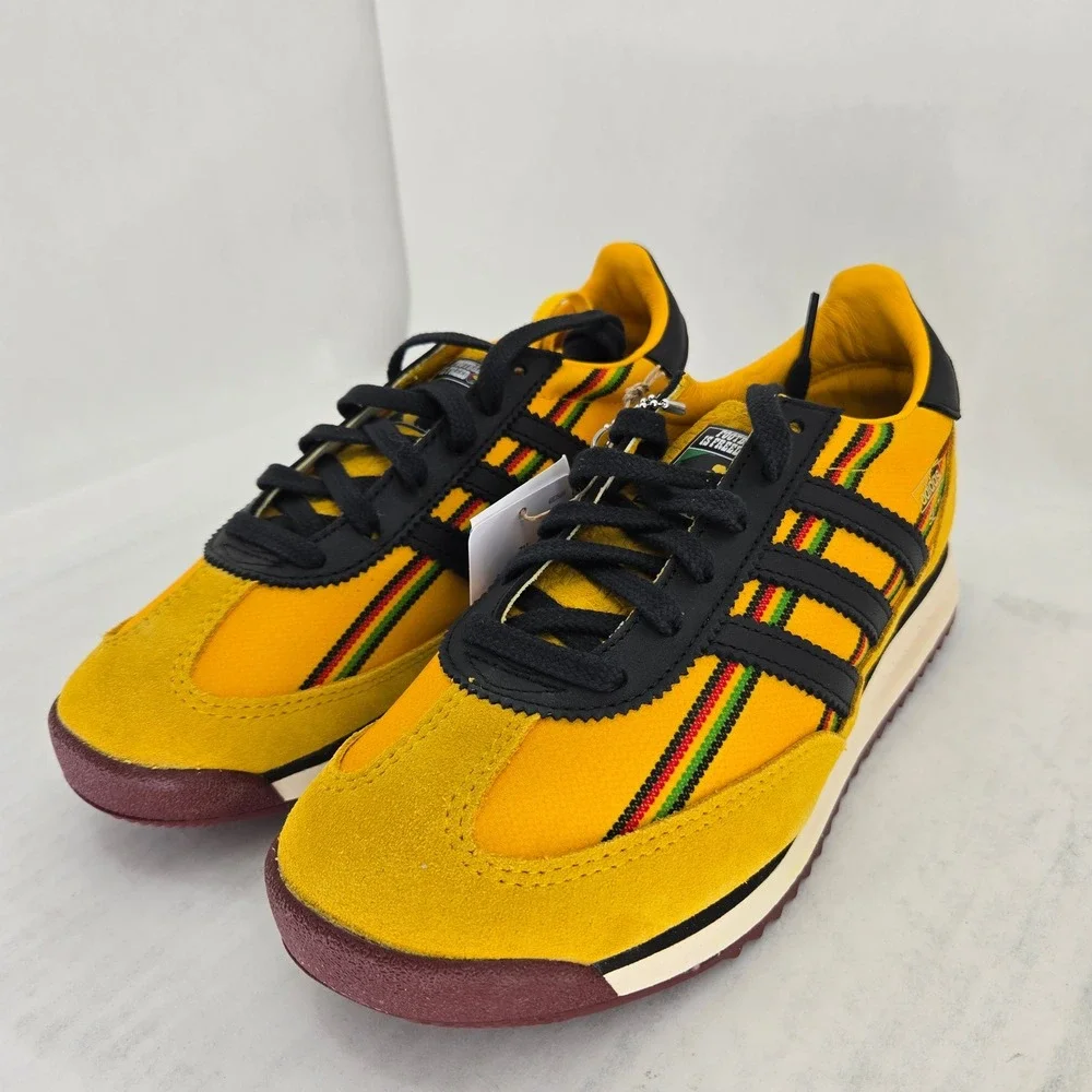 Adidas SL 72 RS JFF Bob Marley Jamaica Yellow Black Sneakers KI8575 Mens 5 NEW